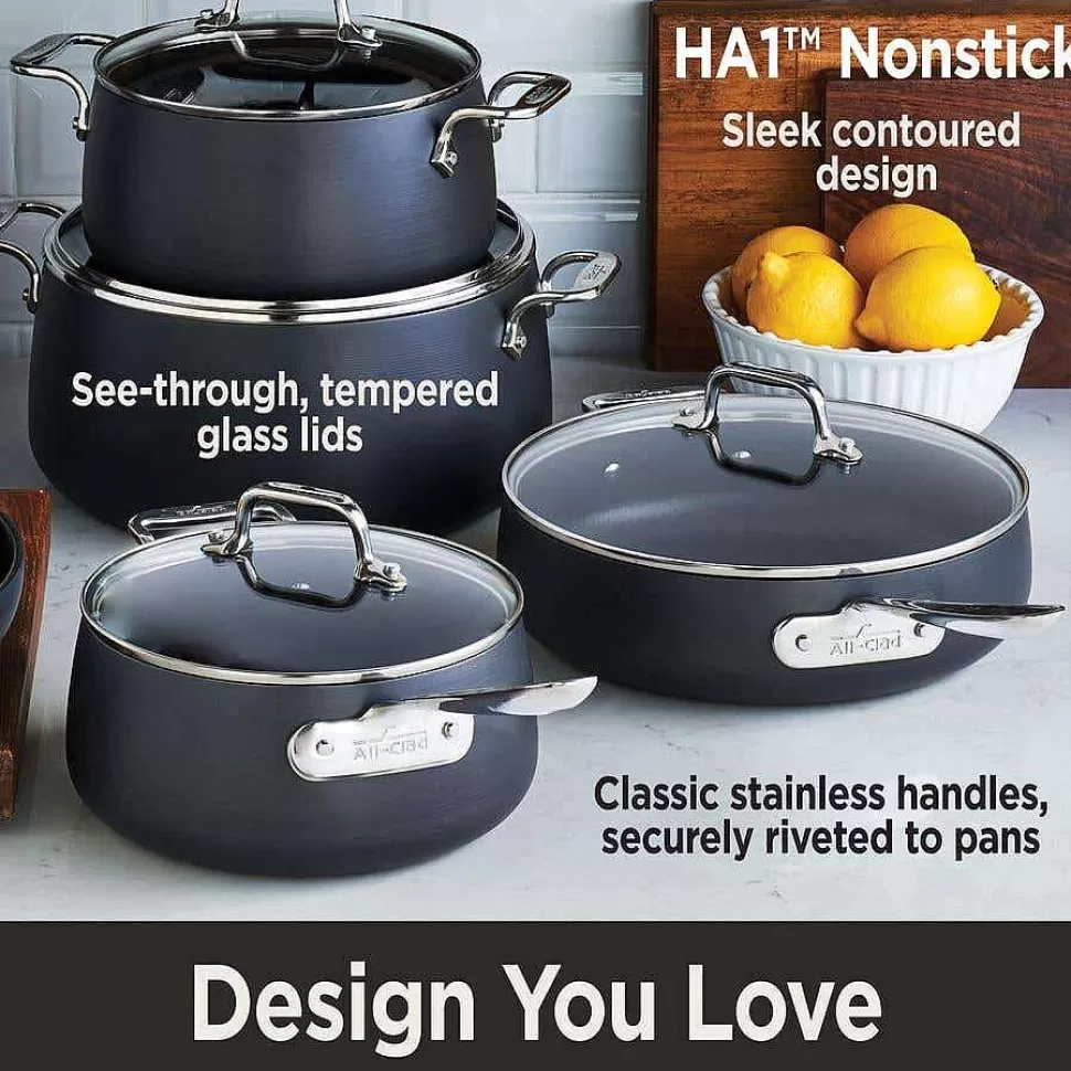 All-Clad Roasters<Ha1 Hard Anodized Nonstick Cookware, Roaster With Rack, 13 X 16 Inch