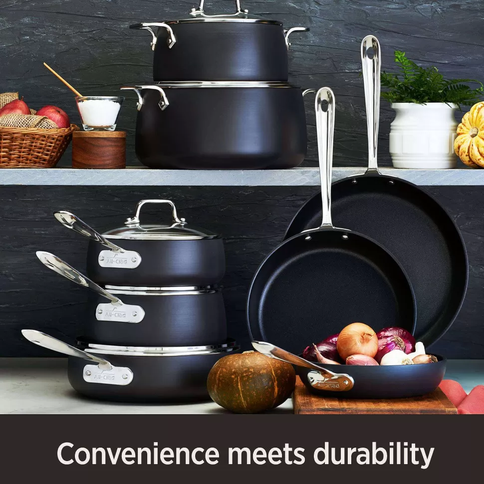 All-Clad Roasters<Ha1 Hard Anodized Nonstick Cookware, Roaster With Rack, 13 X 16 Inch