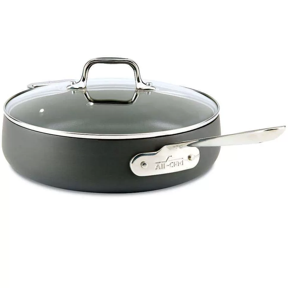 All-Clad Saute Pans<Ha1 Hard Anodized Nonstick Cookware, Saute Pan With Lid, 4 Quart