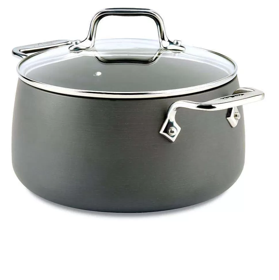All-Clad Soups & Stockpots<Ha1 Hard Anodized Nonstick Cookware, Soup Pot With Lid, 4 Quart