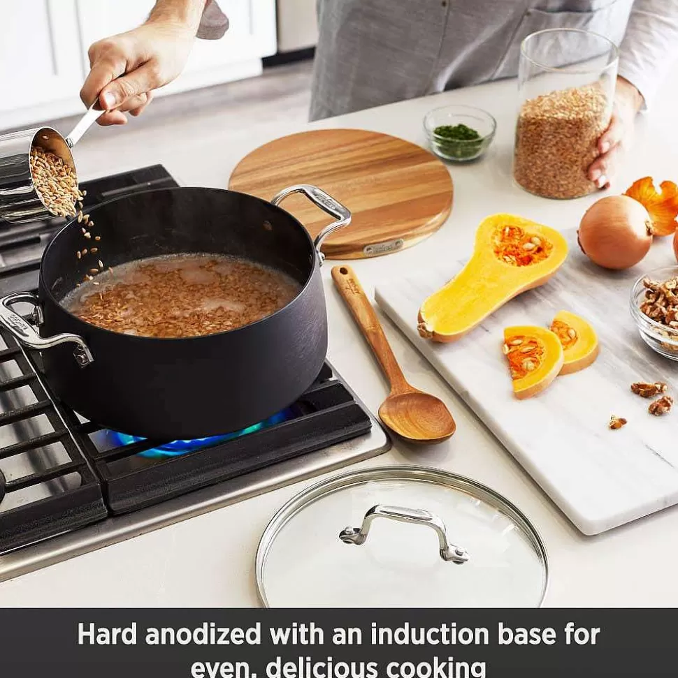 All-Clad Dutch Ovens<Ha1 Nonstick Dutch Oven With Acacia Wood Trivet & Spoon And Glass Lid, 6 Quart