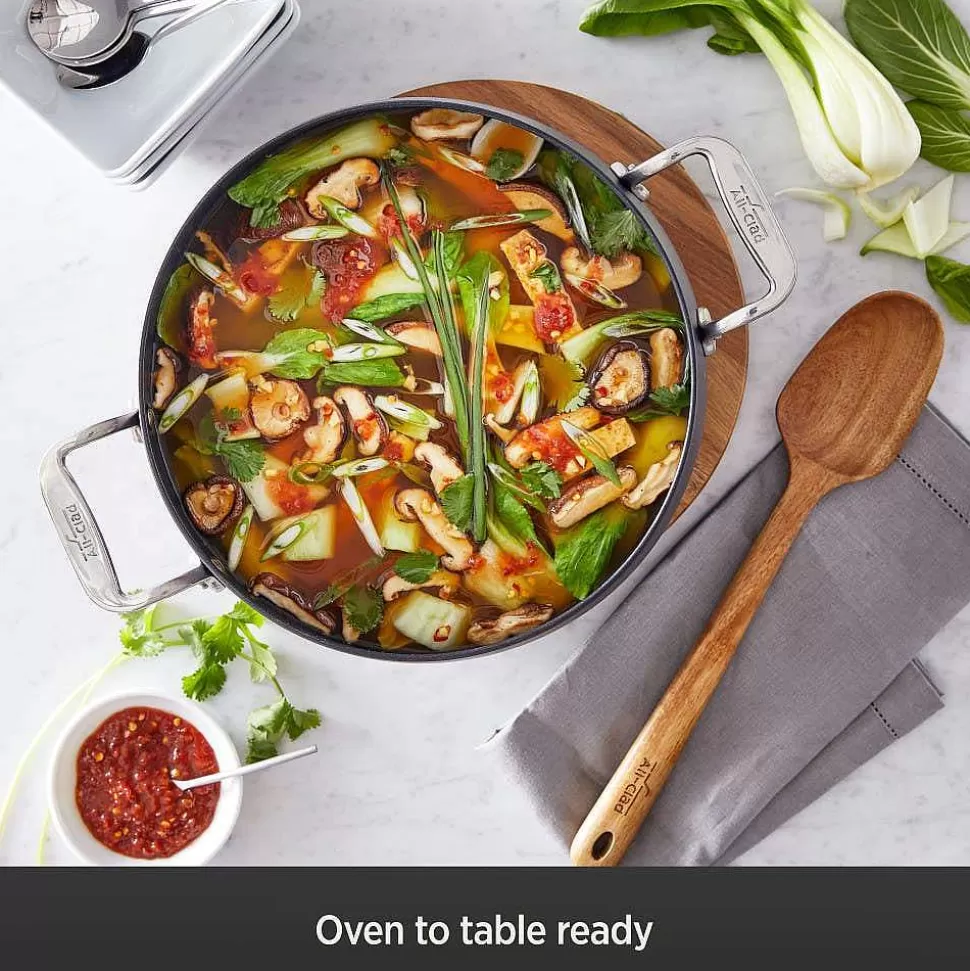 All-Clad Dutch Ovens<Ha1 Nonstick Dutch Oven With Acacia Wood Trivet & Spoon And Glass Lid, 6 Quart