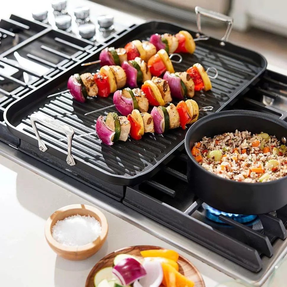 All-Clad Griddle & Grill Pans<Ns Pro Nonstick Cookware, Double Burner Grill, 13 X 20 Inch
