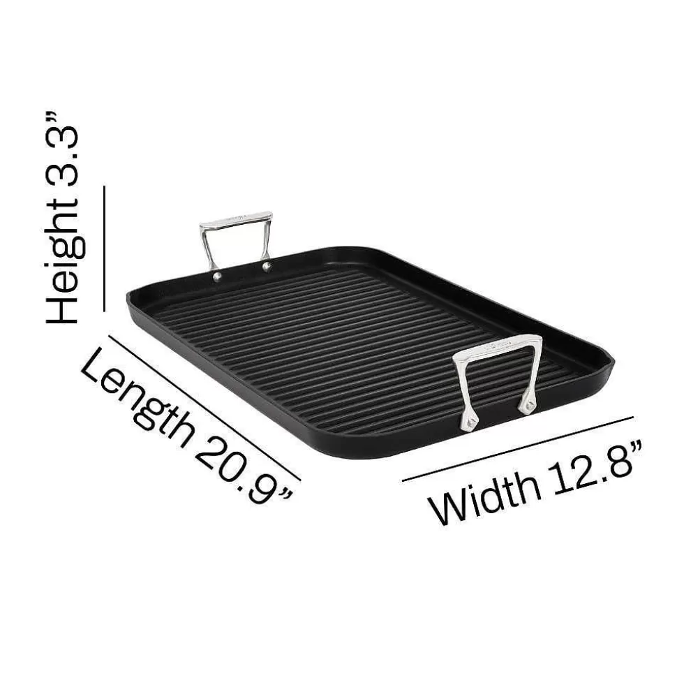 All-Clad Griddle & Grill Pans<Ns Pro Nonstick Cookware, Double Burner Grill, 13 X 20 Inch