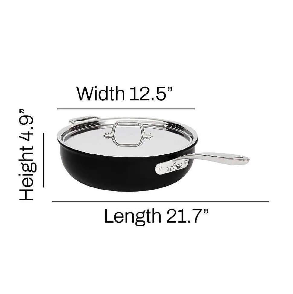 All-Clad Saute Pans<Ns Pro Nonstick Cookware, Essential Pan, 6 Quart With Lid