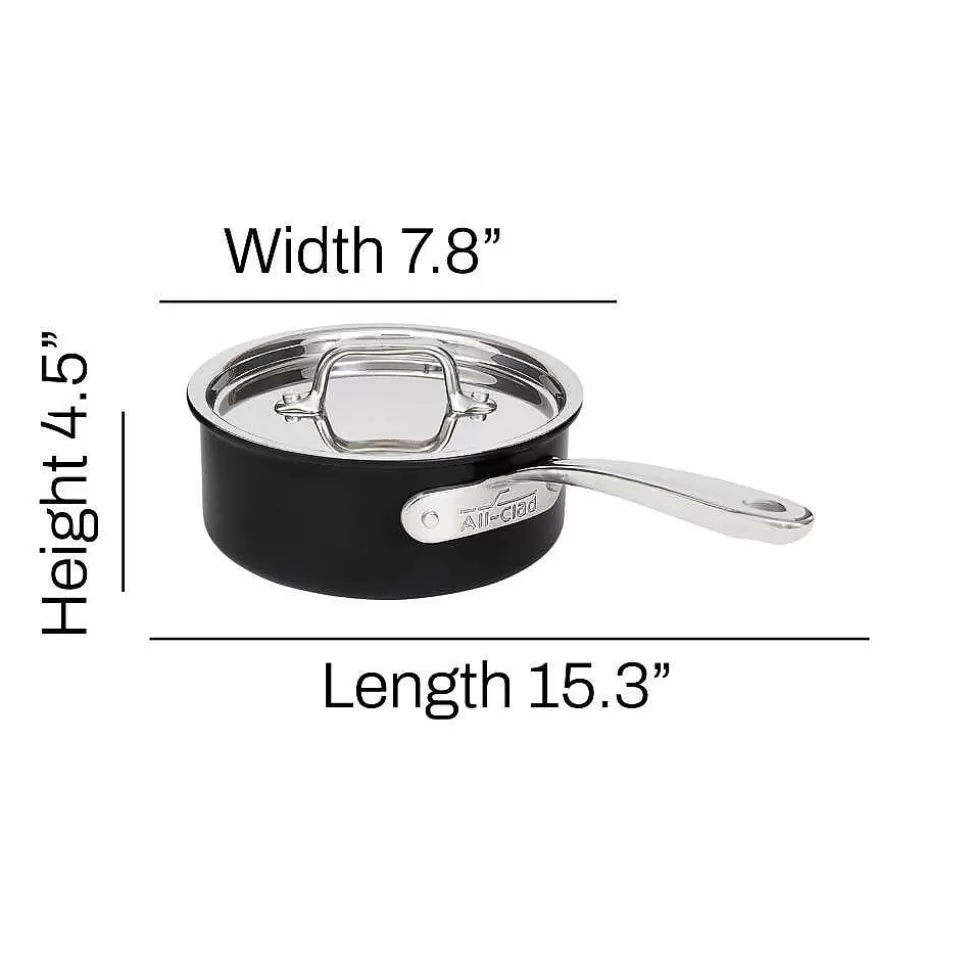 All-Clad Sauce Pans & Sauciers<Ns Pro Nonstick Cookware, Sauce Pan With Lid, 2 Quart