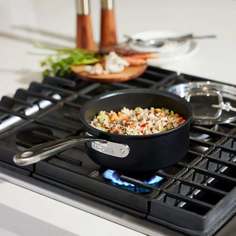 All-Clad Sauce Pans & Sauciers<Ns Pro Nonstick Cookware, Sauce Pan With Lid, 2 Quart